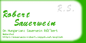 robert sauerwein business card